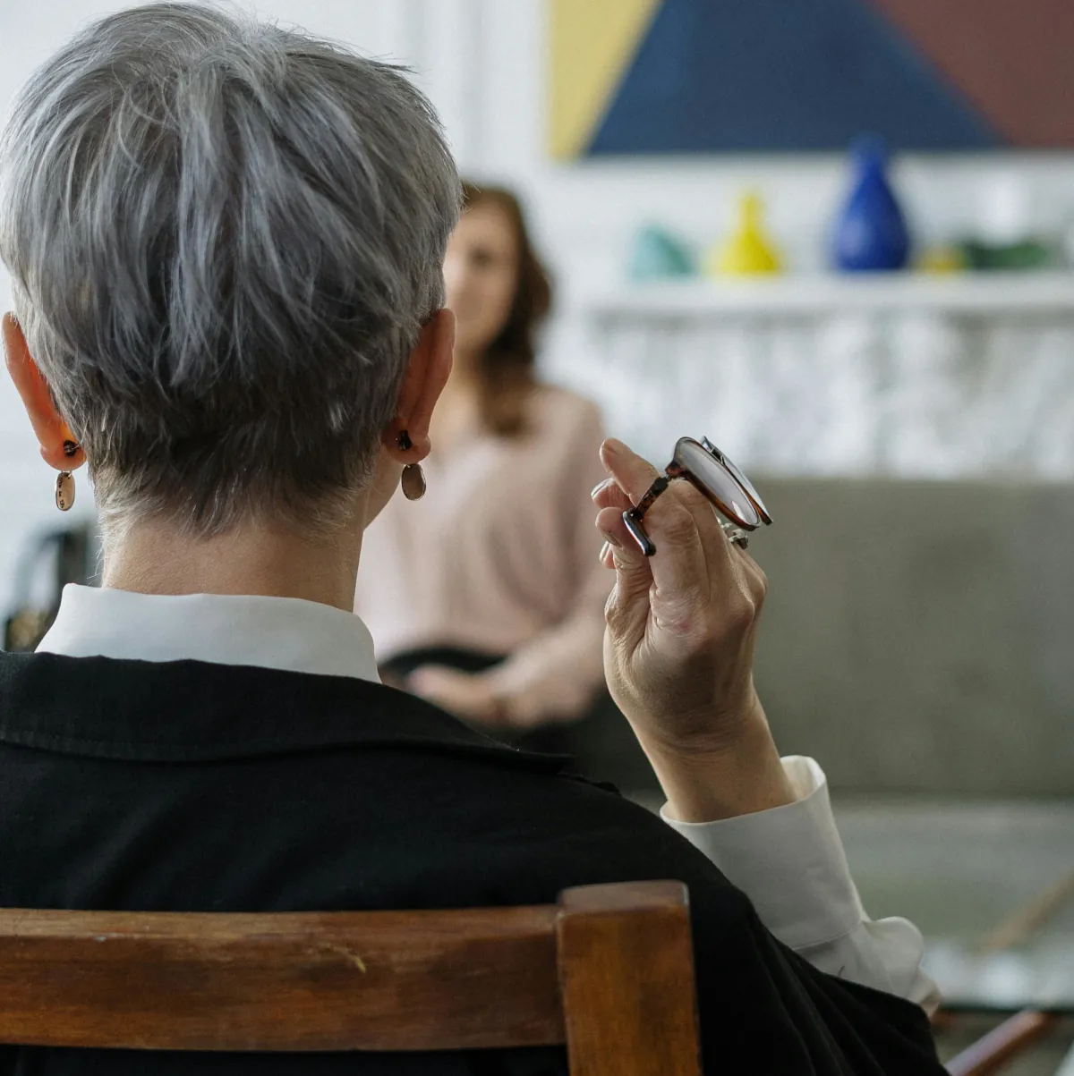 Therapist and Client in Counselling Room