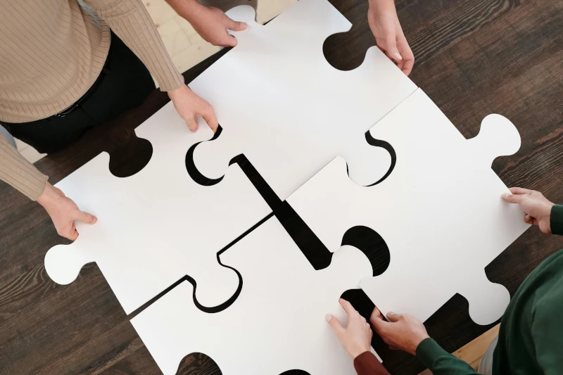 Image of puzzle pieces — symbolising clarity, perspective, or putting things together in short-term therapy